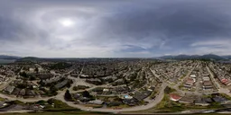 Modern City Sunny Cloudy Day