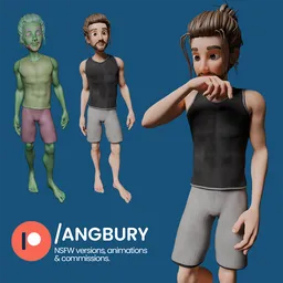 3D Stylized Male Character Bernardo SFW