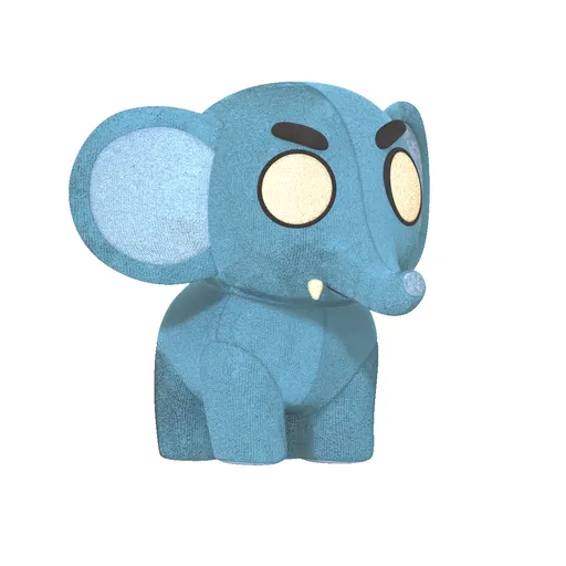 Cute Elephant Plushie (unrigged)