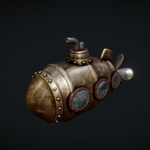 Submarine FREE Submarines models BlenderKit