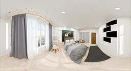 Bright Modern Bedroom Interior