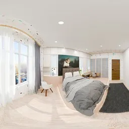 Bright Modern Bedroom Interior