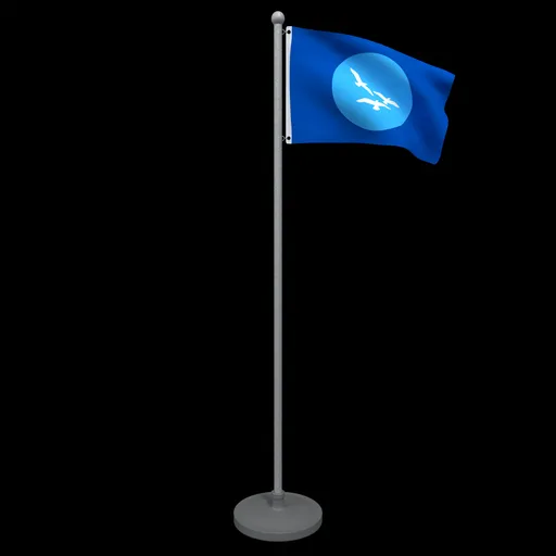 Animated Seagulls Flag