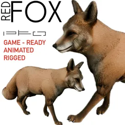 Realistic Red Fox