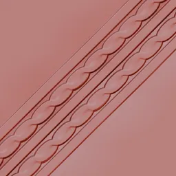 3D Sculpting Brush Ornament - Intricate pattern sculpted on surface for Blender models.