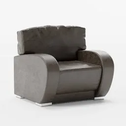 Leather armchair