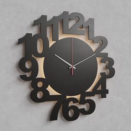 Wall clock with backlight