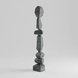 Geometrical Totem Sculpture