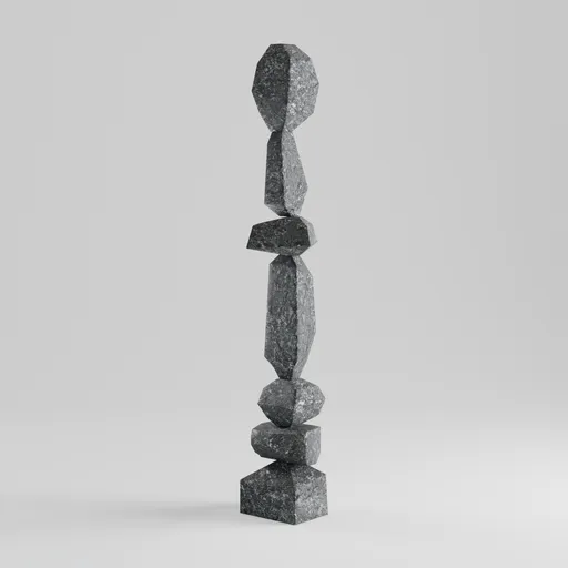 Geometrical Totem Sculpture