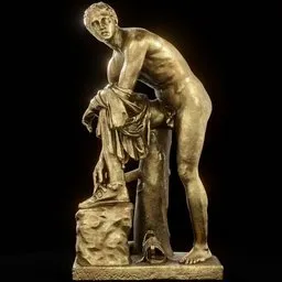statue of Brass hermes