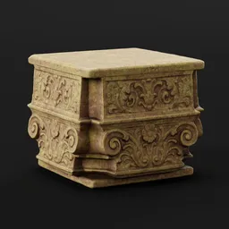 Stone Plyth Column Top
