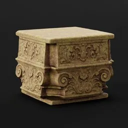 Stone Plyth Column Top