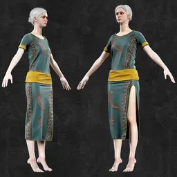 Rokviz Fantasy woman Cloth