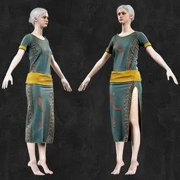 Rokviz Fantasy woman Cloth