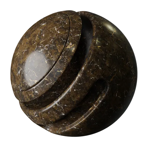 Brown marble