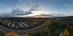 City Sunset Dramatic Clouds Sky