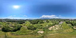 Farmland green river cloud