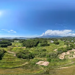 Farmland green river cloud
