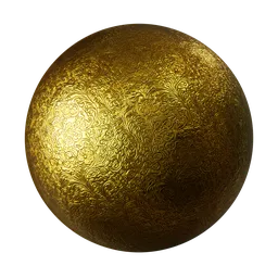 Floral Engraved Gold