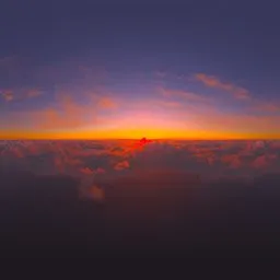 Sunset Above the Clouds HDRI