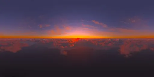Sunset Above the Clouds HDRI