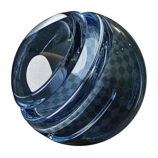 Detailed procedural Pulegoso glass texture for Blender 3D with customizable bubble size, color, IOR, and reflection.