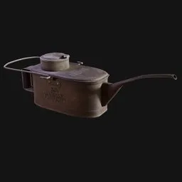 Vintage Railroad Engineer Can Corroded