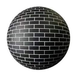 Black Grooved Brick