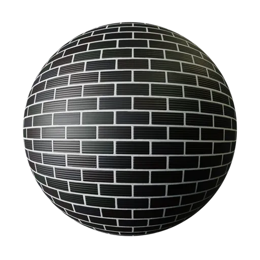Black Grooved Brick
