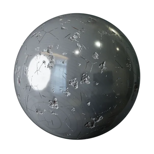 Dented metal