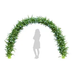 Fitowall Bush Decorative blue