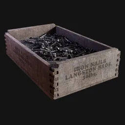 Small Crate of Iron Nails