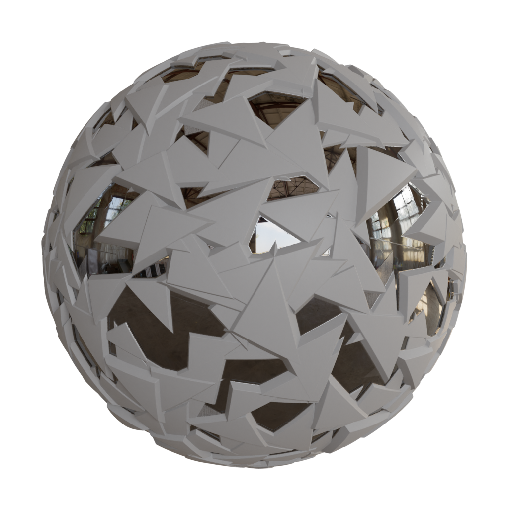 blenderkit-download-the-free-wall-mirror-triangular-geometry-design