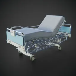 Rigged Hospital Medical Bed