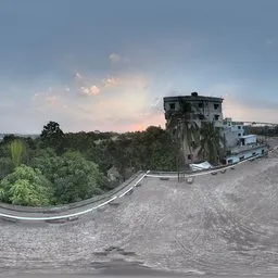 Rooftop View at Sunset