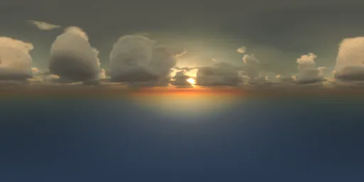 Celestial Pillars Sunset HDRi