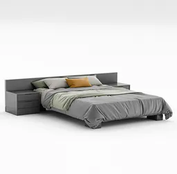 Slate Platform Storage Bed