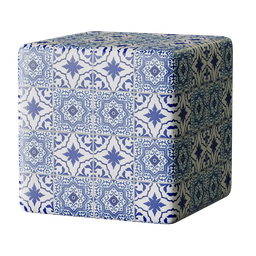Arabian Blue Tile Material