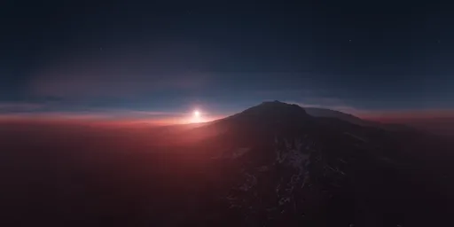 Red Sun Sunset Planet