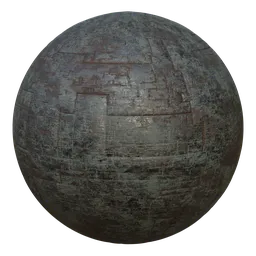 High-resolution PBR texture for 3D modeling in Blender, ideal for creating realistic spaceship hull surfaces.