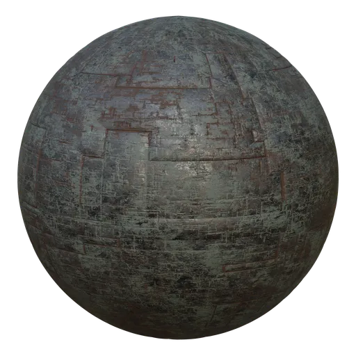 High-resolution PBR texture for 3D modeling in Blender, ideal for creating realistic spaceship hull surfaces.