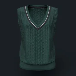 Green Knitted Vest