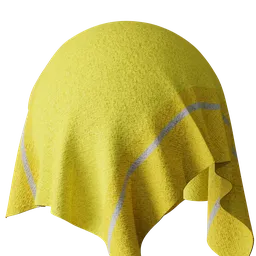 Yellow Striped Boiled Wool