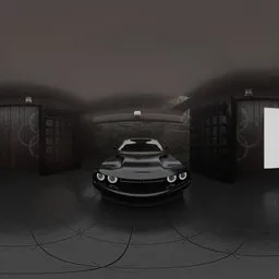 Dark Luxury Garage Entrance