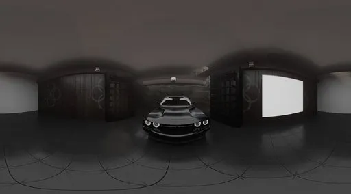 Dark Luxury Garage Entrance