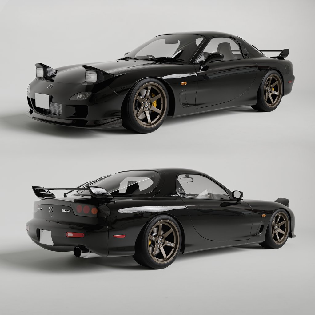 Blendkit | Download the Mazda RX-7 FD model