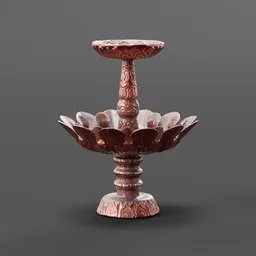 Detailed 3D model of an antique-style oil lamp suitable for game asset design, rendered in Blender.