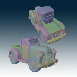 Stylized toon truck