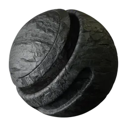 Charcoal Layered Rock