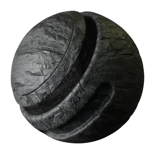 Charcoal Layered Rock